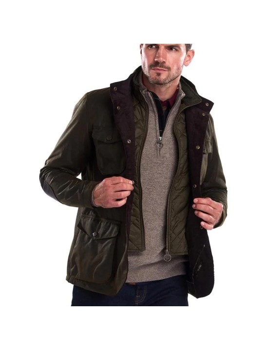 Veste huilée Barbour Ogston vert Olive Veste huilée Barbour Ogston vert Olive