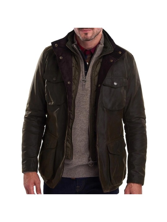Veste huilée Barbour Ogston vert Olive Veste huilée Barbour Ogston vert Olive