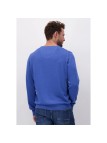 Pull col V Fynch-Hatton bleu ocean