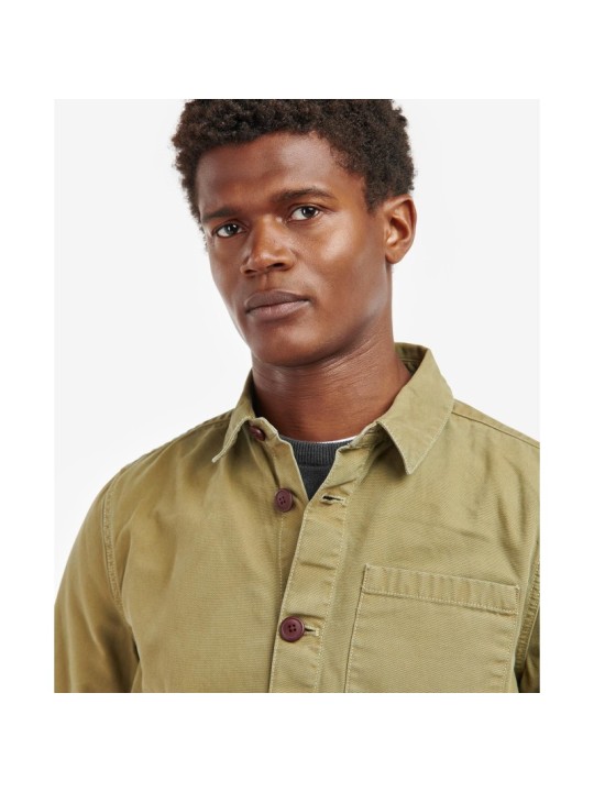 veste peintre coton Barbour Washed olive veste peintre coton Barbour Washed olive