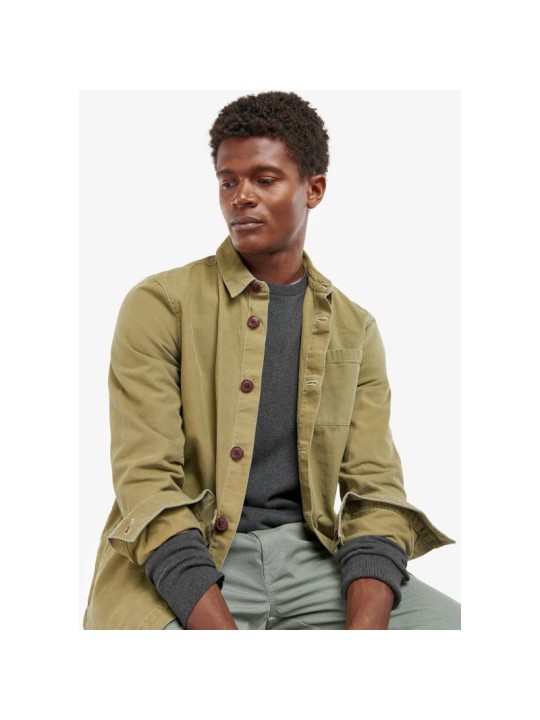 veste peintre coton Barbour Washed olive veste peintre coton Barbour Washed olive
