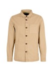 Cette surchemise beige de la marque Barbour est en coton doux. Cette surchemise beige de la marque Barbour est en coton doux.