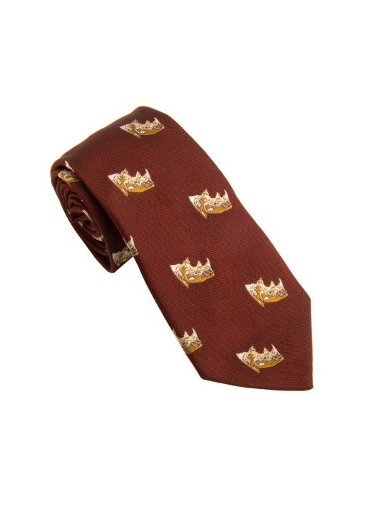 Cravate Rigby à motifs rhinocéros