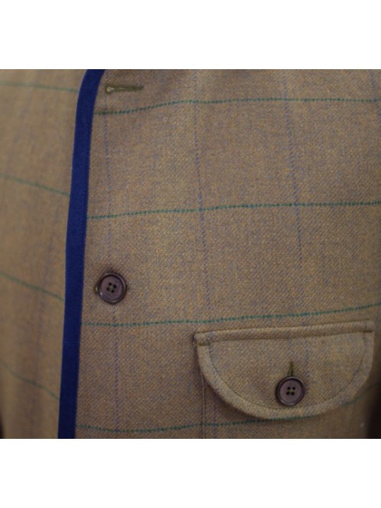 Veste en tweed Lothar Novasport Vert et Bleu