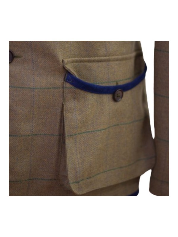 Veste en tweed Lothar Novasport Vert et Bleu