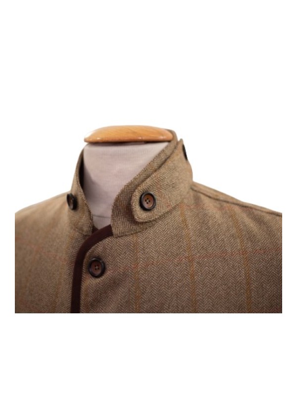 Gilet en tweed Lorenz Novasport Rouge et Orange