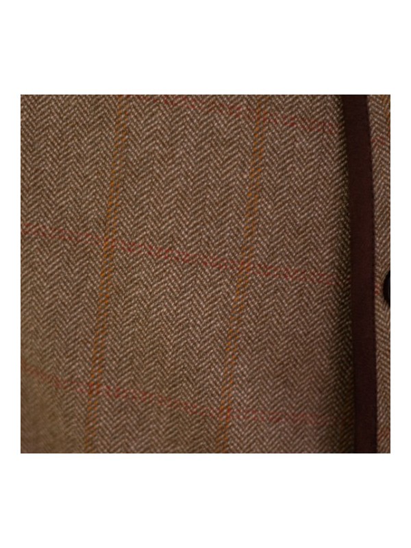 Gilet en tweed Lorenz Novasport Rouge et Orange