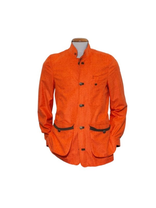 Veste tweed orange exclusivité