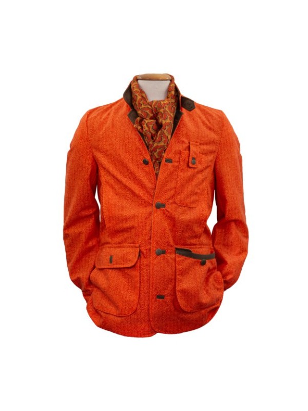 Veste tweed orange exclusivité
